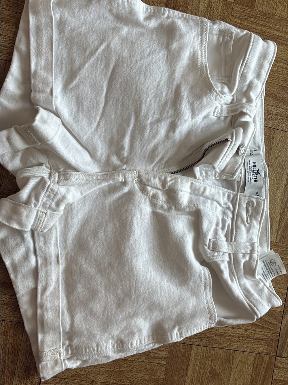 Hollister Kids Crisp White Denim Shorts